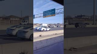 riding the TTC bus on hwy 427 on route 927 Toronto Canada mar 1/24