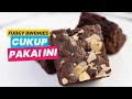 Cara Membuat brownies shiny crust tanpa Mixer (Fudgy Brownies) ala Noer Saras