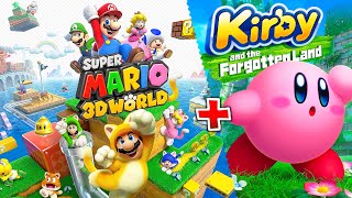 Super Mario 3D World + Kirby and the Forgotten Land - Full Game Walkthrough (HD)