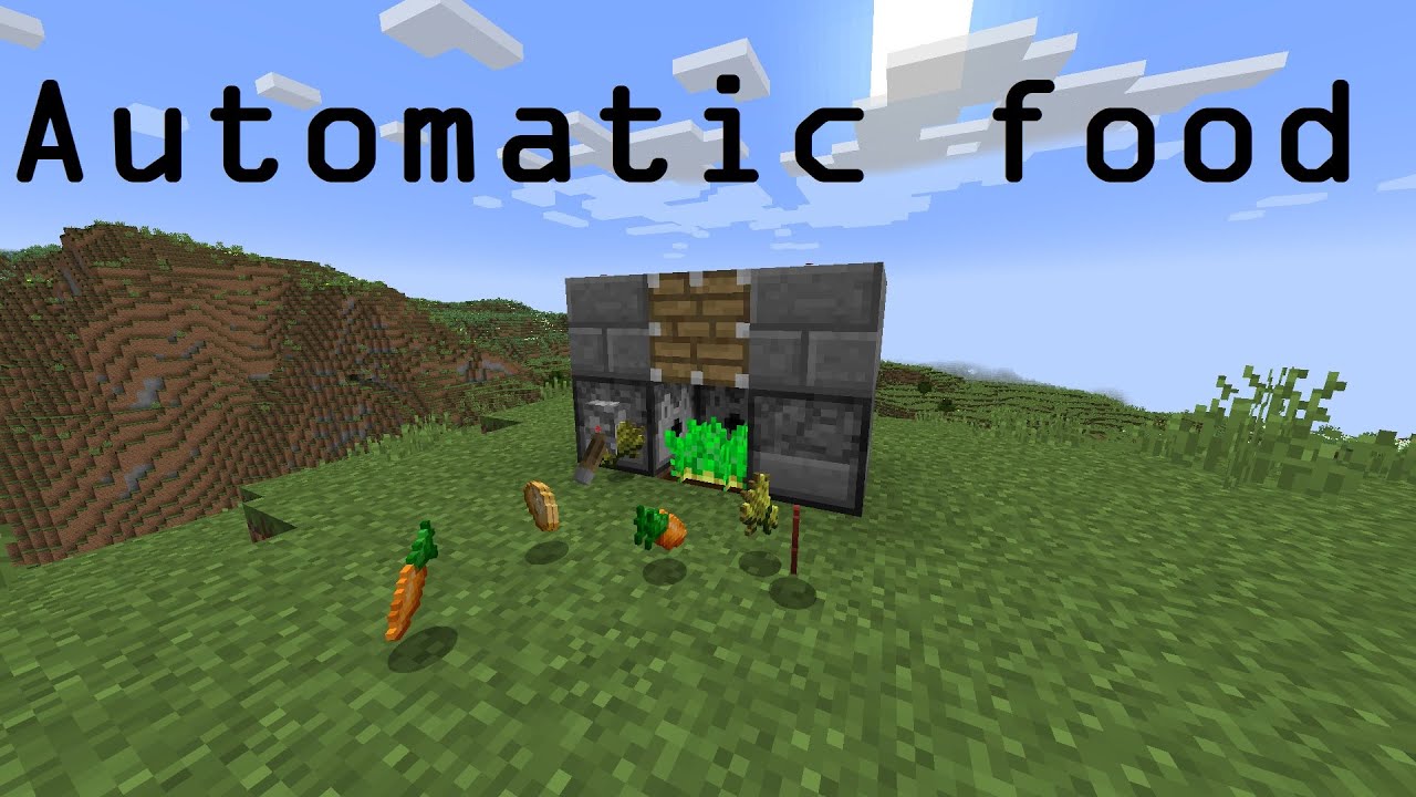 Automatic Crop Farm Minecraft Youtube