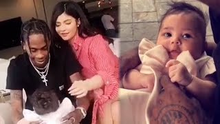 Kylie Jenner & Travis Scott GUSH Over Baby Stormi in Adorable Easter Video