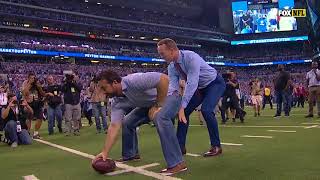 Peyton Manning Throws TD Pass To Reggie Wayne During Jersey Retirement Ceremony!