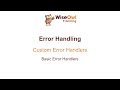 Excel VBA Online Course - 7.2.1 Basic Error Handlers