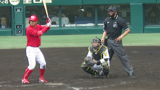 H29.05.06　4回表　2死1・3塁　野間：内野ゴロ　阪神×広島　甲子園