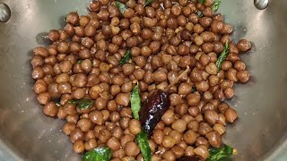 Senagala Satalimpu-శనగల ప్రసాదం-Navaratri Special Chickpeas Fry-How to make sanaga guggilla prasadam