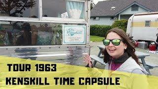 TOUR, 1963 KENSKILL TIME CAPSULE RESTORED TRAVEL TRAILER.