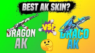 Free Fire Blue Flame Draco Skin Vs Dragon AK Which is Better | Best AK Skin in Garena Freefire