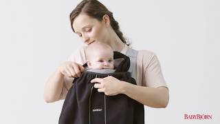 BABYBJÖRN - How to attach the Cover for Baby Carrier on Baby Carrier Mini