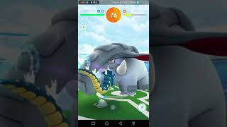 【ポケモンGO】ドンファン・ソロレイド（たいあたり＋じしん）　ノンブースト撃破