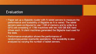 P141 | Bigtable: A Distributed Storage System for Structured Data
