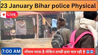 23 January Bihar police physical || Bihar police physical live video Gardanibagh @shashirajinfo