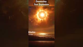 Scary Sun explosion, doomsday scene 17 #sun #shorts #sunset #tsunami #earth #animation #sea #speed