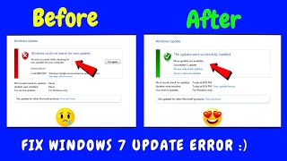 How to Fix Windows 7 Update Error 80072efe 2023 | Solve Windows 7 Update Error 80072efe