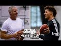 Patrick Mahomes and Brett Favre have a catch | NFL | NBC Sports