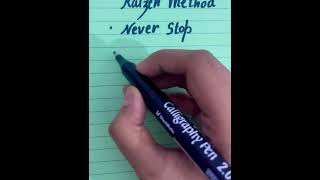 Kaizen method for success#shorts #handwriting #callygraphy