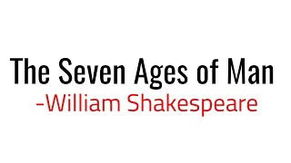 The Seven Ages of Man: Poem by William Shakespeare in hindi Summary Class 12th NCERT