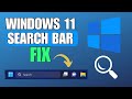 How To Fix Windows 11 Search Bar Not Working / Showing