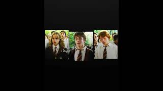 My favorite trio 😍 Harry Potter, Hermione granger and Ron Weasley 💛 Gryffindor house ✨#harrypotter
