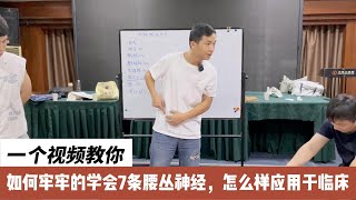 一个视频教你牢牢记住7条腰丛神经，这样应用于临床效果才能好