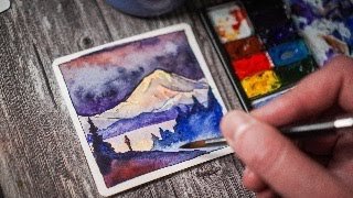 LIVE Denali Alaska Watercolor Demo