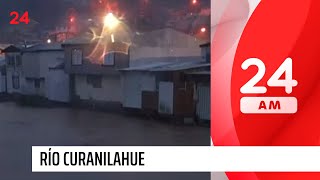 Río Curanilahue: riesgo de desborde por intensas lluvias | 24 Horas TVN Chile