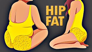 HIP FAT | LOSE HIP FAT AT HOME WITH NO EQUIPMENT