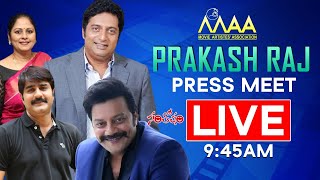 LIVE : Prakash Raj Team Press Meet On MAA Elections | Jayasudha, Sai Kumar, Srikanth | Santosham