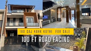 100 ft road facing 28*57 luxurious 180 gaj double storey Duplex house for sale sector 125 #hometour