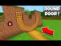 I found a LONGEST ROUND DOOR in DIRT in Minecraft ! What's INSIDE the SECRET DOOR ?