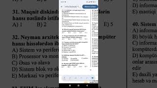 Kompüterin aparat təminatı kainat test izahı 1-67.Aysel Məmmədova ilə informatika dərsləri