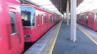 名鉄本宿駅2番線　準急一宮行き発車