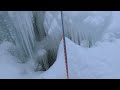 glymur waterfall via Þrymur wi5 icelandic winter climbing february 2022