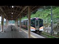 【e129系】信越本線 塚山駅に普通ワンマン列車到着