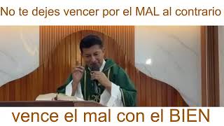 No te dejes vencer por el mal al contrario vence al mal por el bien