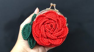 Crochet Rose Coin Purse Part 1 ( MATERIALS)