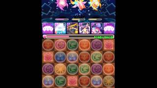 「パズドラ」ゼウス降臨 全能神 超地獄級 UFO Ver.2 闇25倍PT ノーコンクリア