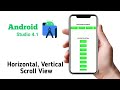 Tutorial Scroll View (Horizontal and Vertical) in Android Studio 4.1