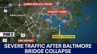 Francis Scott Key Bridge collapse causes major traffic impacts across Baltimore region