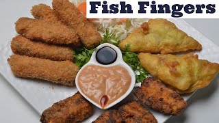 క్రిస్పీ ఫిష్ ఫింగర్స్ ఫ్రై- Fish Finger Fry Recipe- 3 types