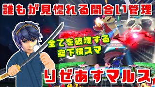 美しい間合い管理と驚異的な先端判定のヒット率 りぜあすマルス【スマブラSP/ハイライト】