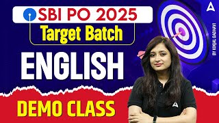 SBI PO 2025 | English Demo Class By kinjal Gadhavi