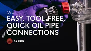 Orb Jacketed Reactor - Easy, Tool-free, Quick Oil Pipe Connections