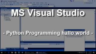 Visual Studio 2015 Python project tutorial, Windows 10