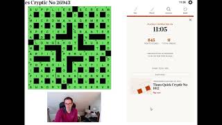 "Speed" solving The Times crossword: 24 Jan 18