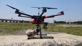 DJI  S900 Bombing  S900の性能 2Ｋｇ 投下実験 + 機動飛行