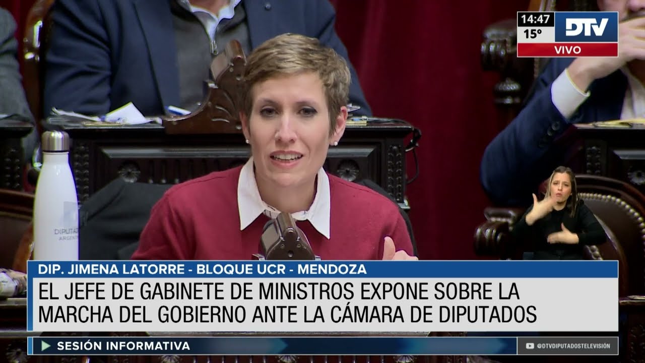 Diputada Latorre, Jimena - Sesión Informativa 13-06-2023 - YouTube