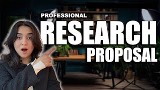 How to write a perfect Research Proposal: My winning Experience (with examples  \u0026 templates)