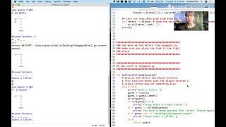 Hangman.py getguess function support code