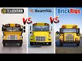 Teardown SCHOOL BUS vs BeamNG SCHOOL BUS vs Brick Rigs SCHOOL BUS