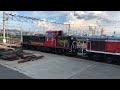 de10 1156 and de10 1118 diesel locomotives coupling up